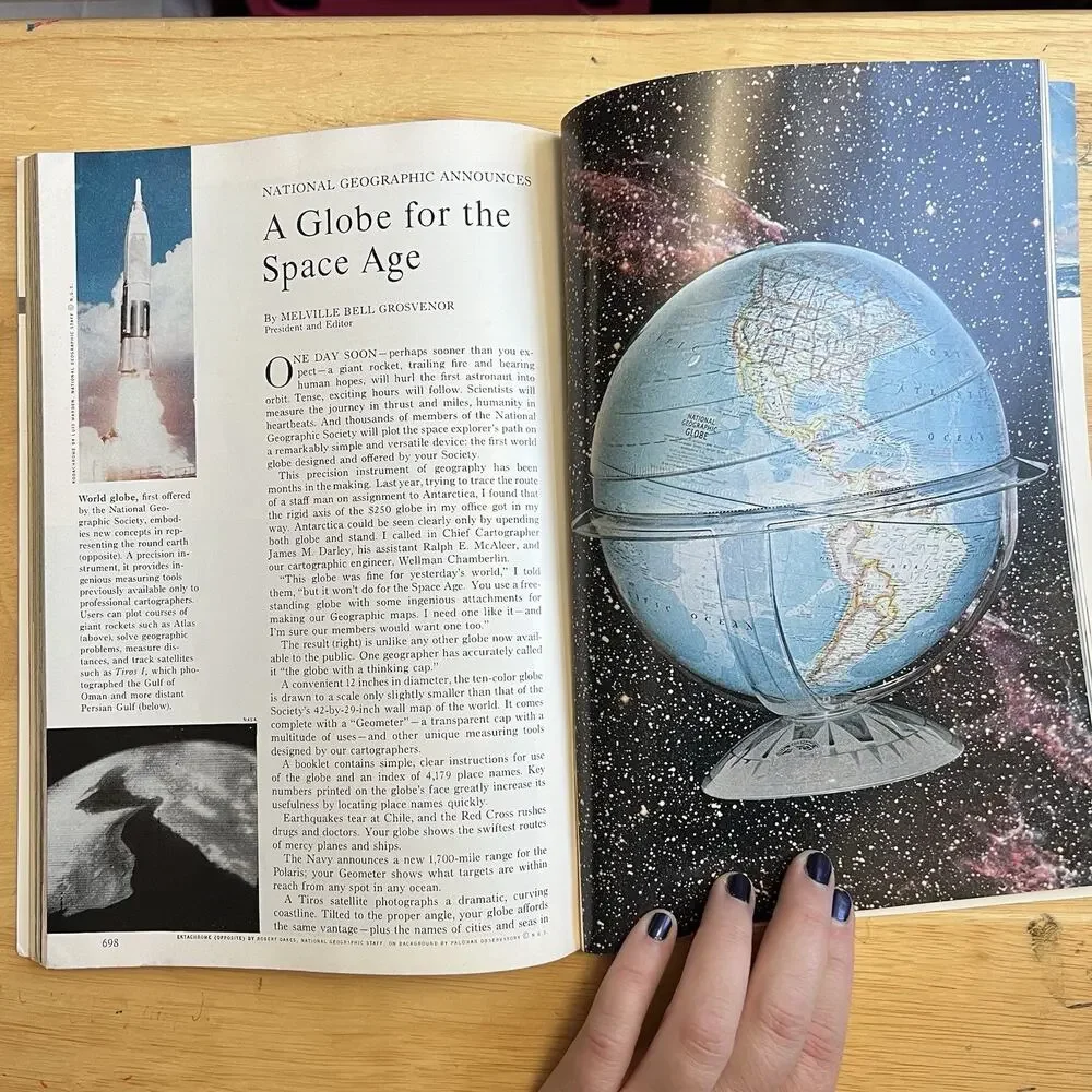 Vintage National Geographic May 1961 Indonesia White Tiger Project Mercury